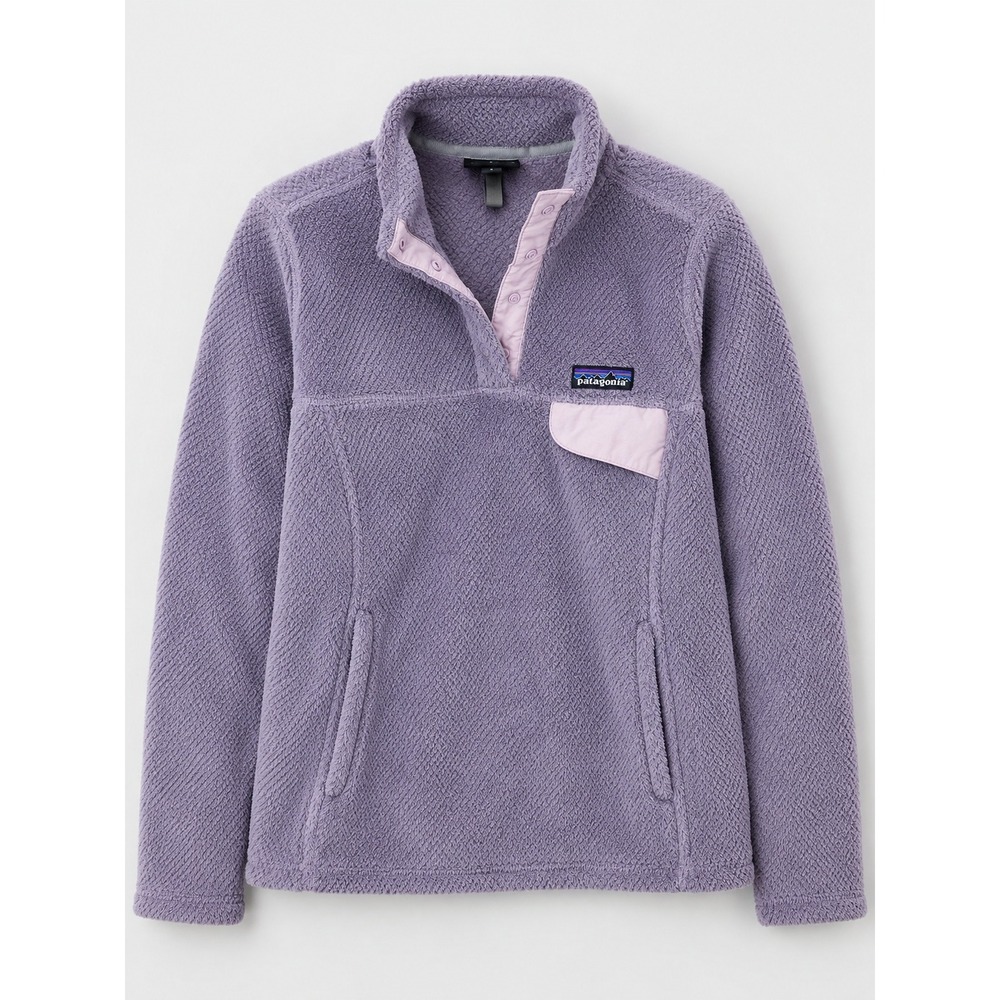 Patagonia Re-Tool Snap-T Women S Purple Lilac Polartec Fleece Sweater Jacket